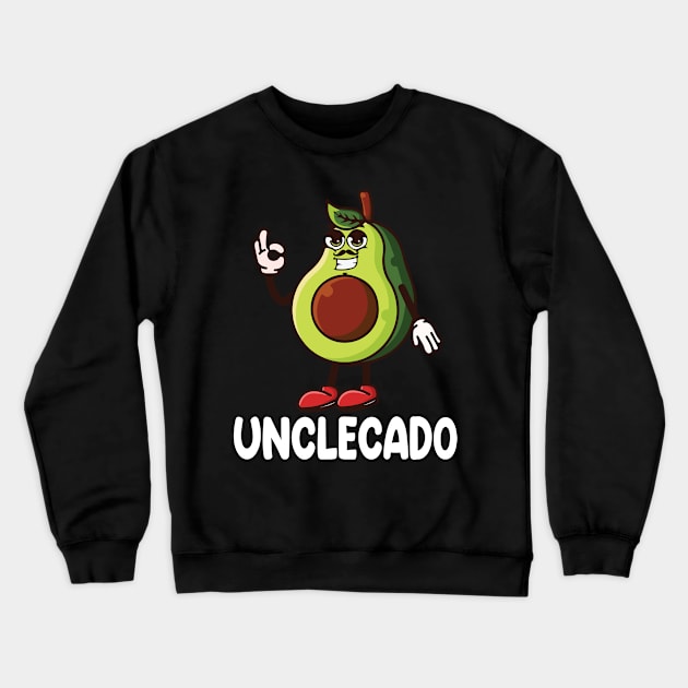 Avocado Man Face Dancing Happy Day Unclecado Niece Nephew Crewneck Sweatshirt by DainaMotteut